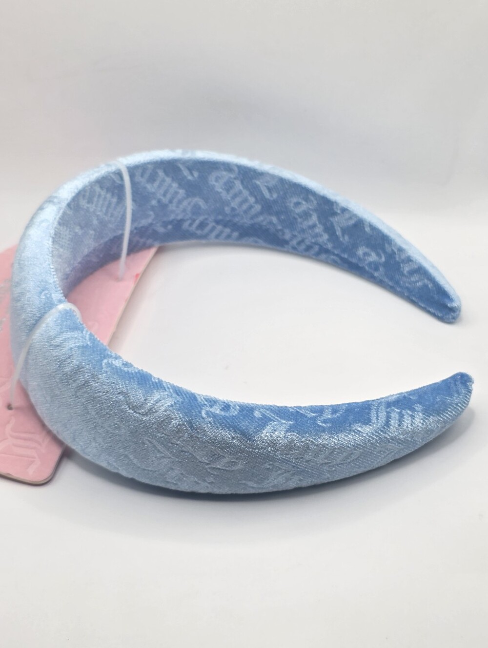 Juicy Couture Sky Blue Velvet Headband - Picture 5 of 6